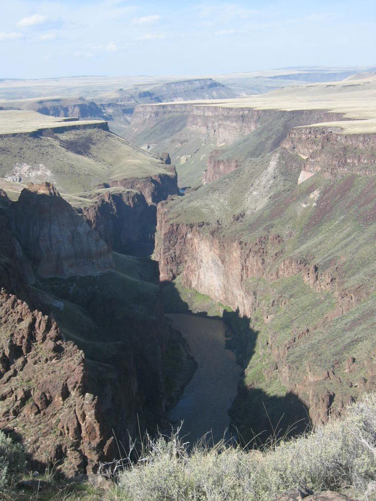 Owyhee River canyon in eastern Oregon, photographed by Dr. Rick Dorin
